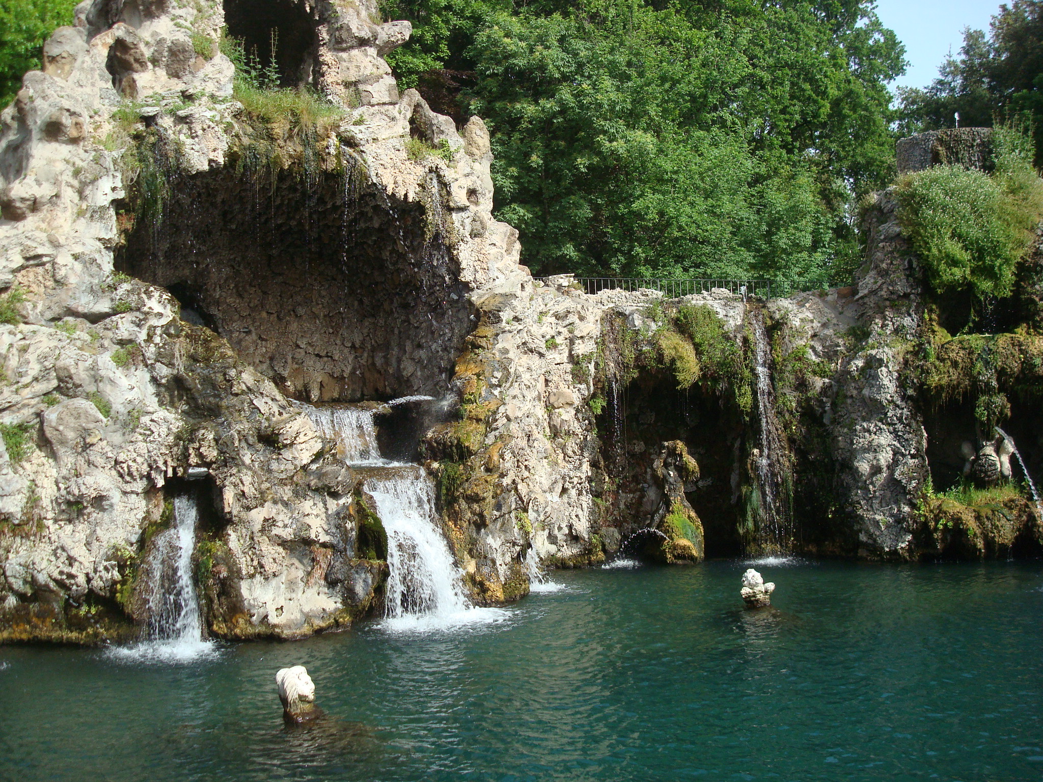 waterfall in vatican gardens