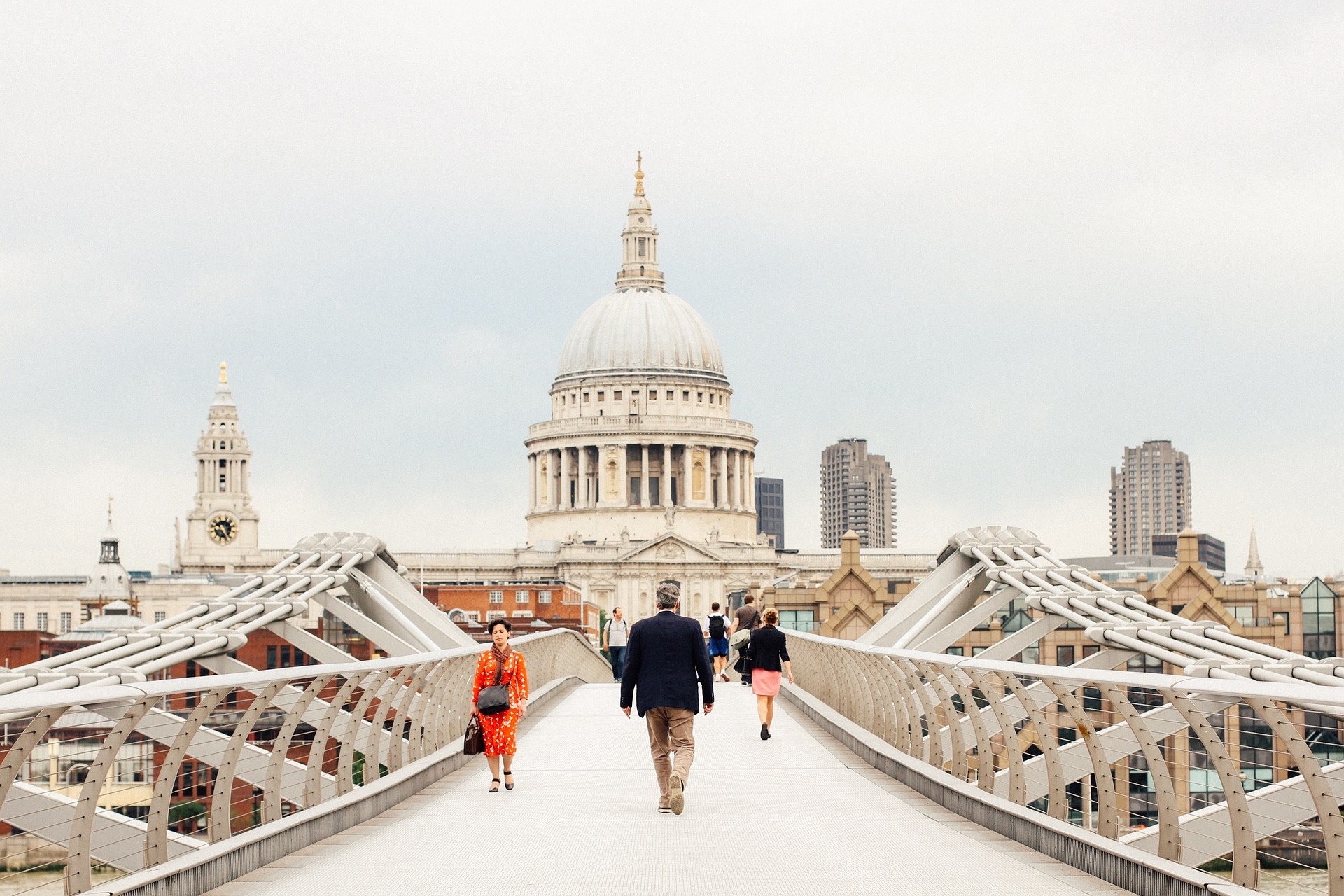 Top sights in Central London - St Pauls Cathedral & Millenium Bridge